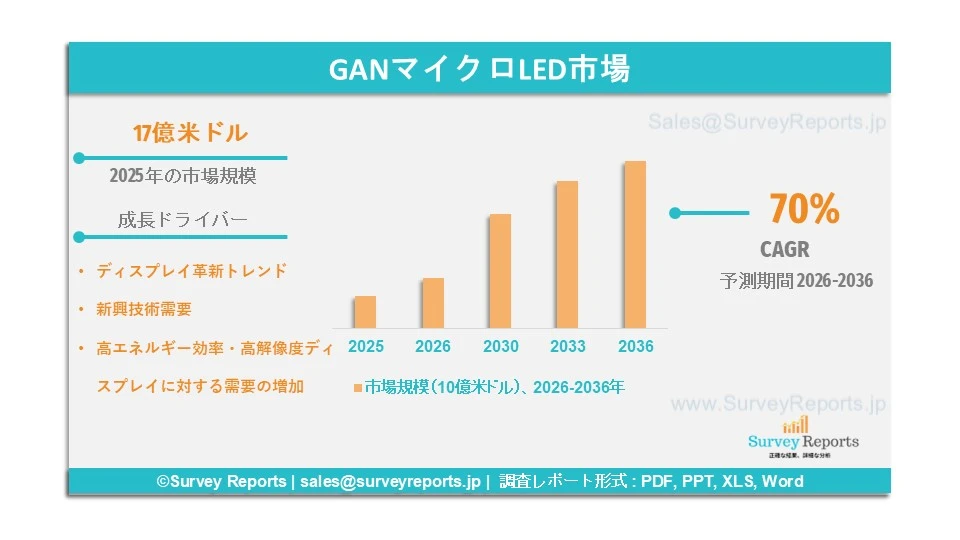GANマイクロLED市場グラフ