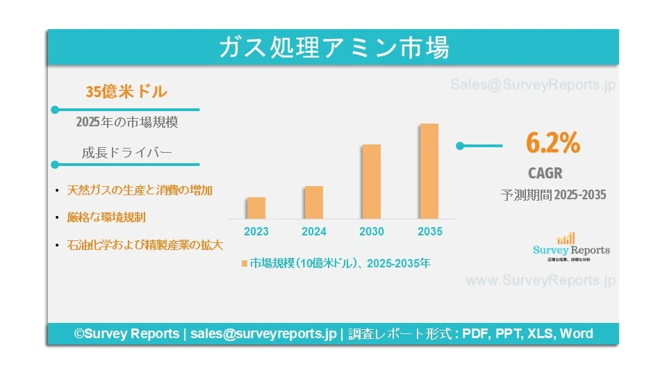 ガス処理アミン市場